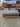 99527 Gray Tufted Storage Ottoman on Wheels