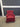 55236 Vintage Red Tufted Armchair