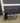 68085 Compact Black Metal Office Desk with Side Shelves