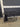 68085 Compact Black Metal Office Desk with Side Shelves