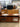 76636 Cherry Wood TV Stand with Glass Doors