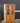 65685 Oak Glass-Front Corner Display Cabinet