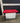69581 Red and White Modern Wooden Bench