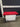 69581 Red and White Modern Wooden Bench