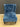 01624 Navy Blue Velvet Accent Chair with Studded Trim