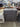 06184 Vintage Black Wooden Nightstand with Three Drawers
