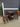 17668 Vintage Drop-Leaf Table with Stools