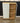 35698 Tall Wooden Cabinet with Frosted Glass Door