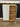 35698 Tall Wooden Cabinet with Frosted Glass Door