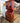 76417 Vintage Red Wooden Hutch
