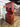 76417 Vintage Red Wooden Hutch