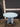 61689 Vintage Round Blue Table