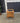 98523 Vintage Oak Glass-Top Side Table