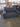 08038 Modern Gray Fabric Sleeper Loveseat