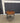 39657 Hexagonal Wood and Metal End Table