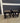 63974 Rustic Black Wood Accent Tables