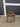 98071 Vintage Wooden Side Table with Glass Top
