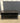 46108 Black Rolling TV Stand with Open Shelves