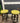83340 Set of Two Lime Green Bar Stools with Black Finish