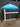 19772 Blue Bamboo Patio Umbrella