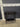 05914 Vintage Black Console Table with Drawer and Shelf