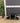 07771 Modern Black Glass and Metal Corner Shelf