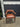 22001 Vintage Wooden Armchair with Brown Leather Upholstery