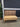 16597 Vintage Upholstered Bench with Patterned Backrest