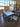 33497 Rustic Dining Table Set with Six Chairs