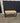 98879 Vintage Woven Top Wooden Bench
