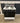81022 Vintage GE Gas Stove with Black and White Finish