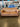 78325 Vintage Striped Upholstered Sofa with Wood Trim
