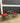 23031 Outdoor Metal Bistro Set with Red Cushions