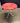 41117 Vintage Red Metal Bistro Table