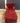 31643 Vintage Red Corduroy Chaise Lounge