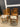 78772 Vintage Wooden Ladder Back Dining Chairs with Floral Cushions - Set of 4