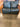 53730 Vintage Green Leather Settee with Wood Frame