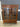 44835 Vintage Wooden Display Cabinet with Glass Doors