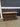 26044 Rustic Industrial Console Table with Storage Shelves