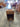 41173 Vintage Wooden Nightstand with Drawer