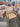 36916 Vintage Wooden Armchair with Upholstered Back