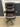 15209 Ergonomic Brown Leather Office Chair with Wheels