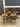 94116 Antique Style Swivel Bar Stools with Leather Seats