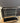 45736 Modern Black Glass Display Shelf