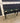 55393 Vintage Glass Top Console Table