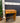 02251 Vintage Wooden Writing Desk with Drawers