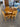 76129 Round Wooden Dining Table Set with Four Chairs