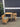 95924 Vintage Sewing Machine Table with Seat
