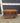 95681 Vintage Wooden Glass Door Cabinet