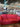 89817 Red Suede Finish Couch